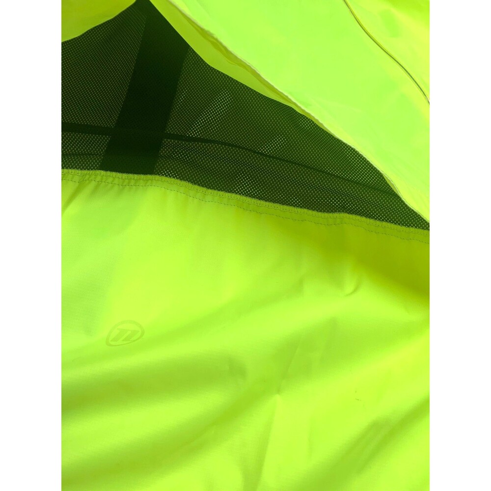 Novara Mens XXL Cycling Jacket Neon Green Reflective Vented Full Zip Shell REI - Picture 8 of 9